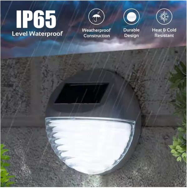 Solar Fence Wall Light – IP65 Waterproof – Weatherproof and Durable in Rain