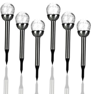 Mini Solar Crackle Ball Lights – RGB Colour Changing Outdoor Stake Lights
