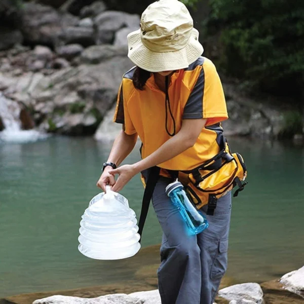 2-Pack – 5L Folding Water Canisters with Tap – Portable BPA-Free Camping Containers - Image 4